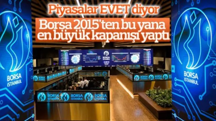 Borsadan 27 ayın en yüksek kapanışı