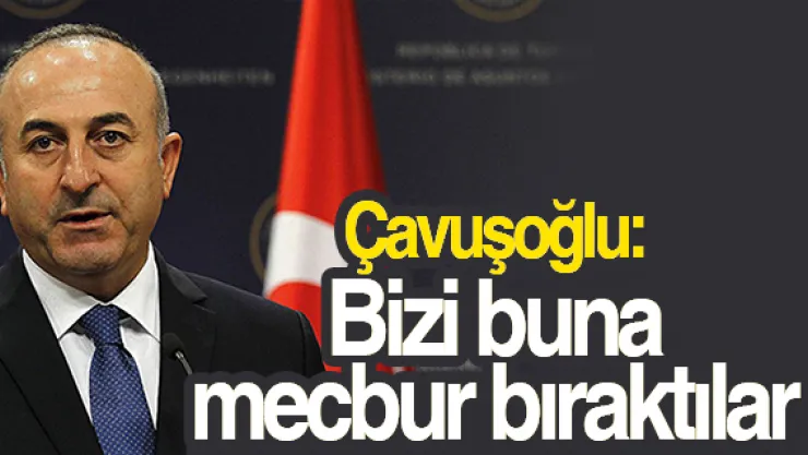 Çavuşoğlu: Bizi buna mecbur bıraktılar