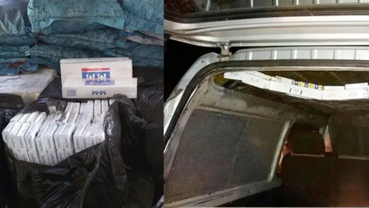 İki operasyon, 11 bin 700 paket kaçak sigara