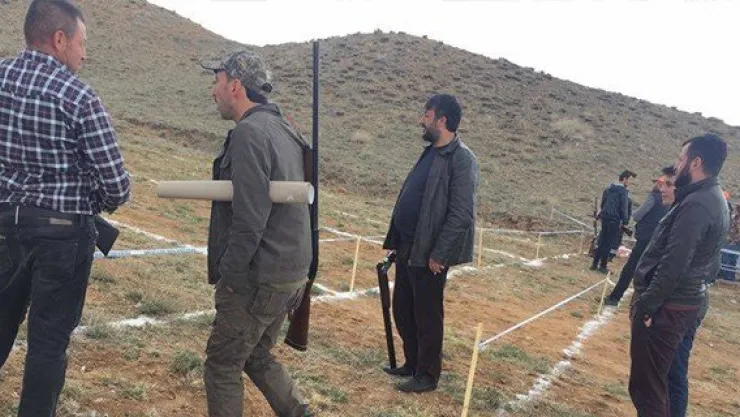 Kayseri'de tüfek ödüllü trap yarışması