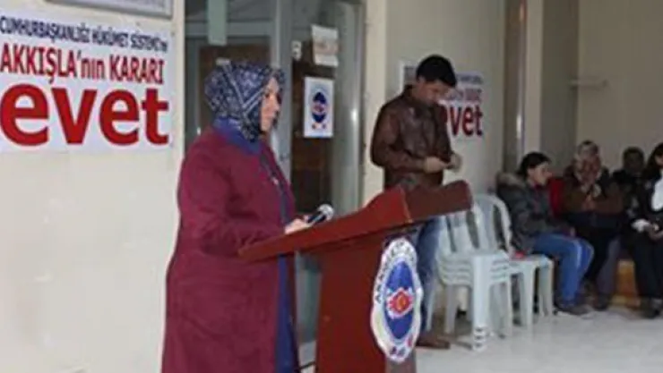 Milletvekili Nergis, Akkışla'dan 'Evet' oyu istedi