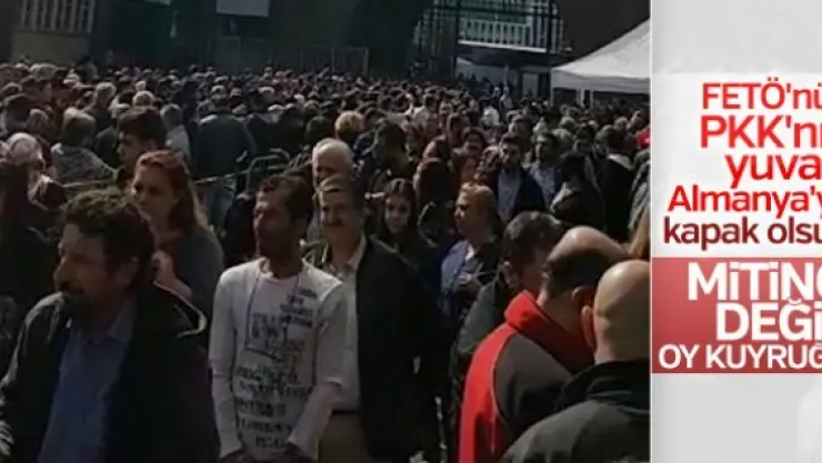 Münih'te referandum kalabalığı