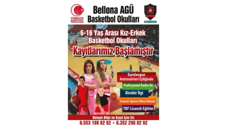 Basketbola ilk adımı AGÜ ile atın