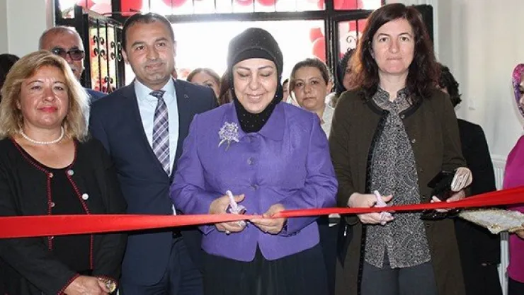 Destek Merkezindeki çocukların el sanatları görücüye çıktı