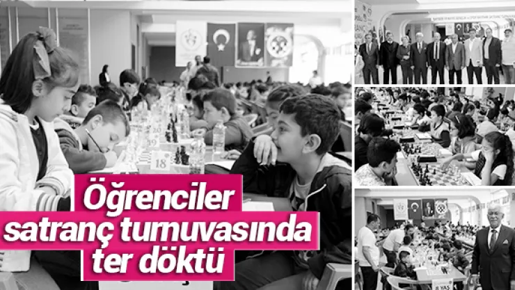 Öğrenciler satranç turnuvasında ter döktü