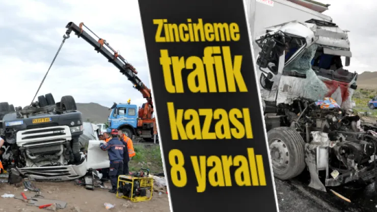 Zincirleme trafik kazası: 8 yaralı