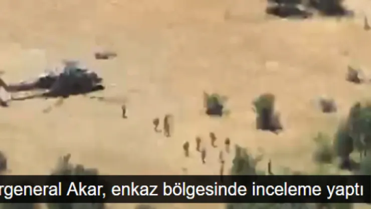 Orgeneral Hulusi Akar, Komutanlar ve Bakanlar, Kaza Bölgesinde İnceleme Yaptı