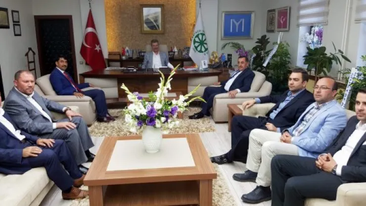 Öz Taşıma İş sendikası Genel Başkanı Toruntay, Başkan Akay'ı ziyaret etti