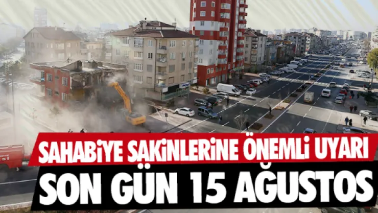 SAHABİYE'DE YIKIM DEVAM EDİYOR