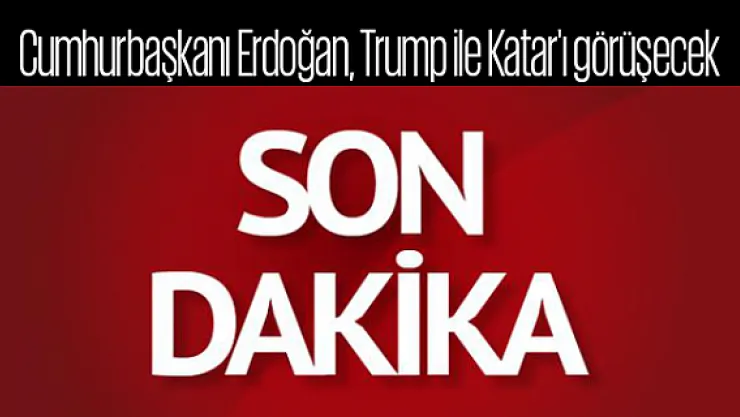 Son dakika... Cumhurbaşkanı Erdoğan, Trump ile Katar'ı görüşecek
