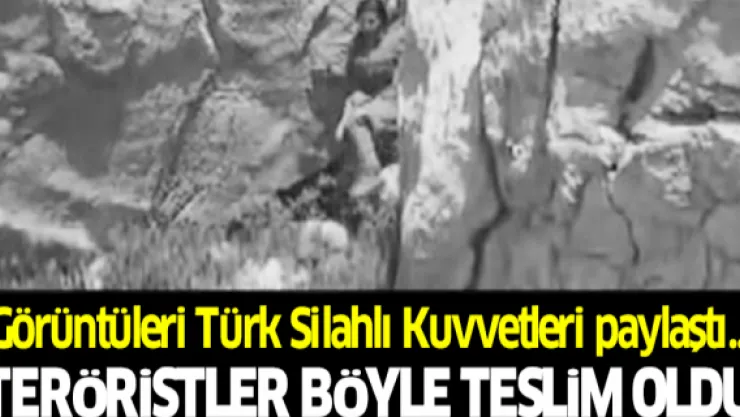 Teröristler Böyle teslim oldu