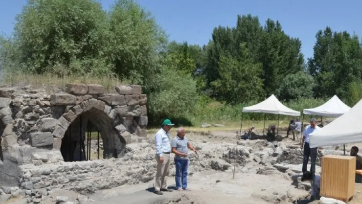Keykubadiye Sarayı kalıntılarında kazı çalışmaları