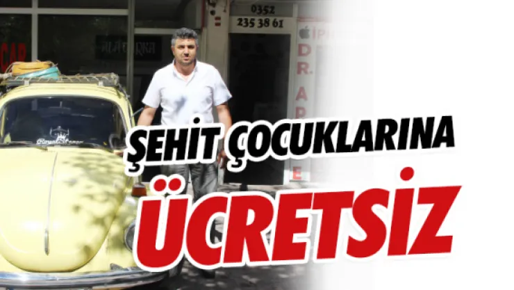 Şehit çocuklarına ücretsiz sünnet aracı