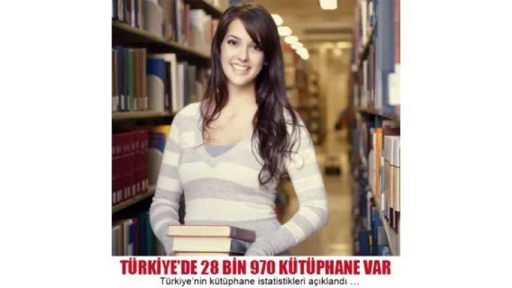 28 bin 970 kütüphanemiz var
