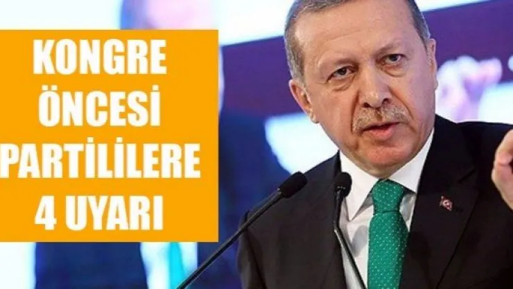 Cumhurbaşkanı Erdoğan'dan AK Partililere kongre mesajı