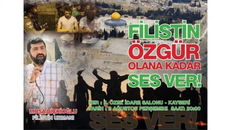 Filistin özgür olana kadar ses ver