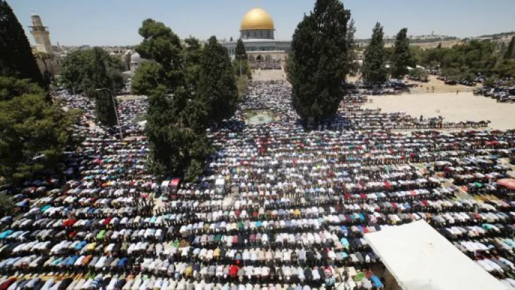 Kudüs'te bayram havası