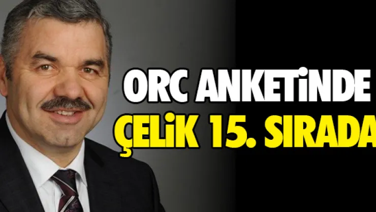 ORC anketinde Çelik 15.