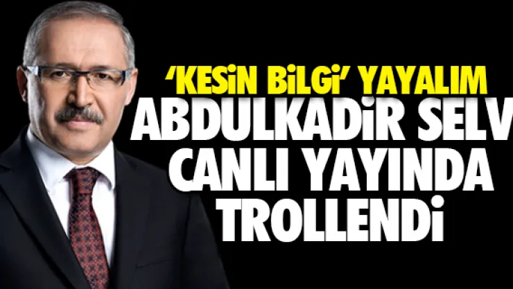ABDULKADiR SELVi CANLI YAYINDA TROLLENDi