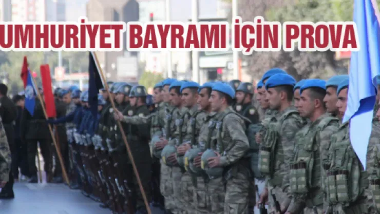 Cumhuriyet Bayramı için  prova