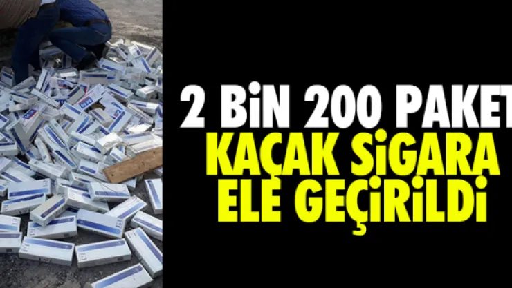 2 BiN 200 PAKET  KAÇAK SiGARA ELE GEÇiRiLDi