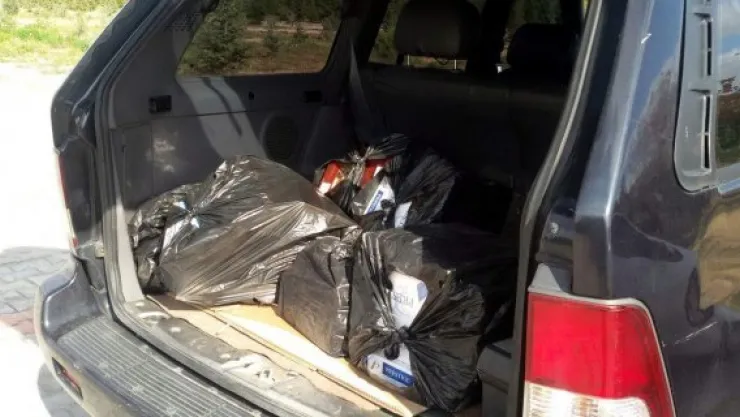 Bin 418 paket kaçak sigara ele geçirildi