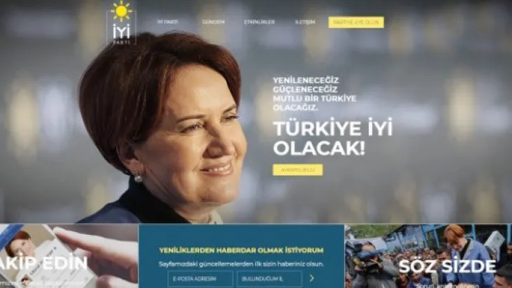 İYİ Parti'nin resmi web sitesi açıldı!