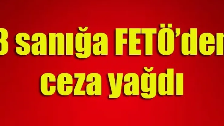 8 sanığa FETÖ'den ceza yağdı