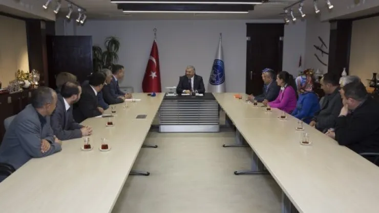 İncesu ve Sarız heyetinden Başkan Çelik'e ziyaret