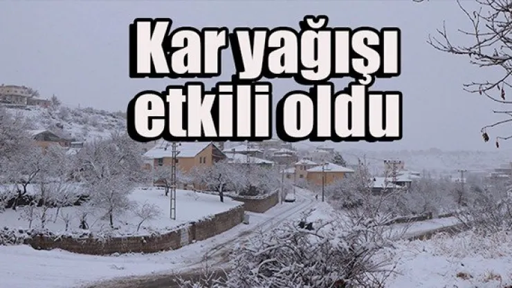 Kayseri'de kar yağışı etkili oldu