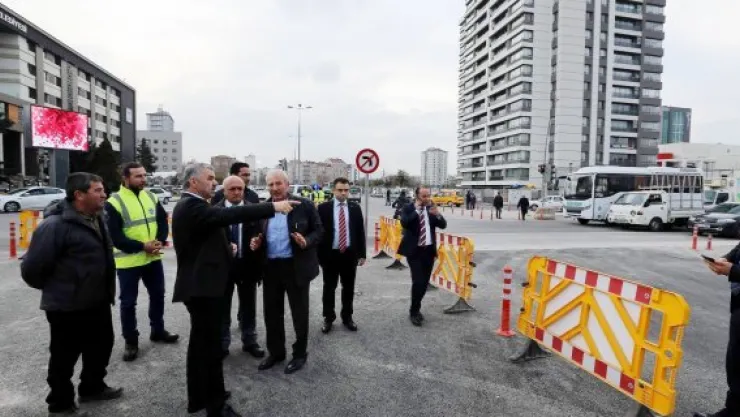 Melikgazi katlı kavşağın üst bölümü trafiğe açıldı