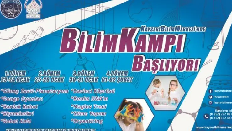 Bilim kampı başlıyor