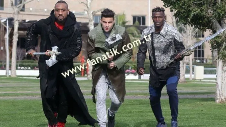 Kayserispor'un gladyatörlerleri:  Deniz Türüç, Badji, Kana Bıyık