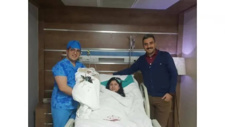 Magnet'te yılın ilk bebeğine 'Ata' ismi verildi