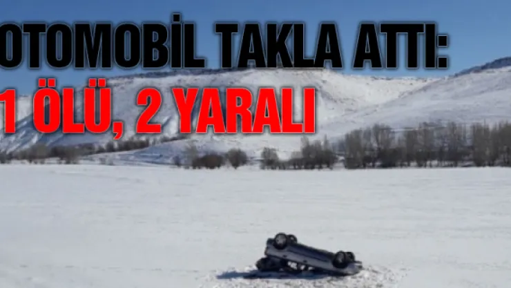 Otomobil takla attı: 1 ölü, 2 yaralı