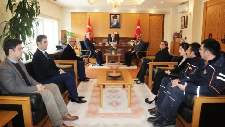 AFAD'dan Vali Kamçı'ya Deprem Haftası ziyareti