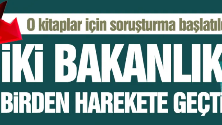 O kitaplar için soruşturma başlatıldı