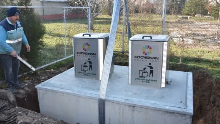 Yeraltı konteynerlerinin sayısı artıyor