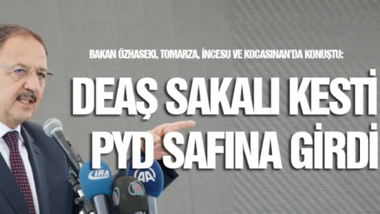 Bakan Özhaseki, Tomarza, İncesu ve Kocasinan'da konuştu