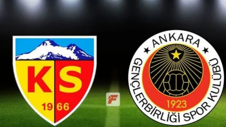 İlk yarı sona erdi, Kayserispor: 2 - Gençlerbirliği: 0 