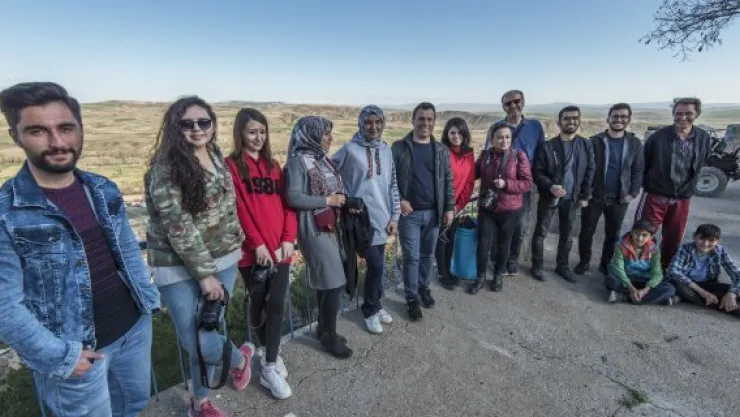 Öğrenciler tarihi fotoğrafladı