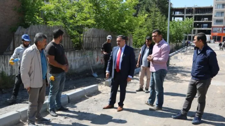 Başkan Cabbar yol çalışmalarını inceledi