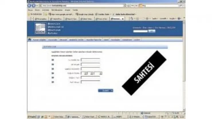 Sahte banka siteleri üzerinden dolandırıcılık