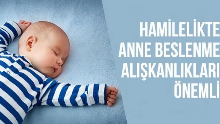 Hamilelikte anne beslenme alışkanlıkları önemli