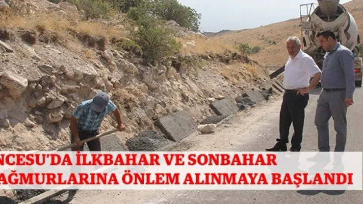 İncesu'da ilkbahar ve sonbahar yağmurlarına önlem alınmaya başlandı