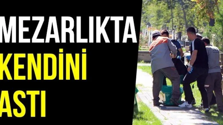Mezarlıkta Kendini Astı