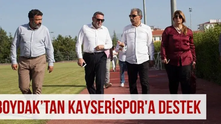 Boydak'tan Kayserispor'a Destek