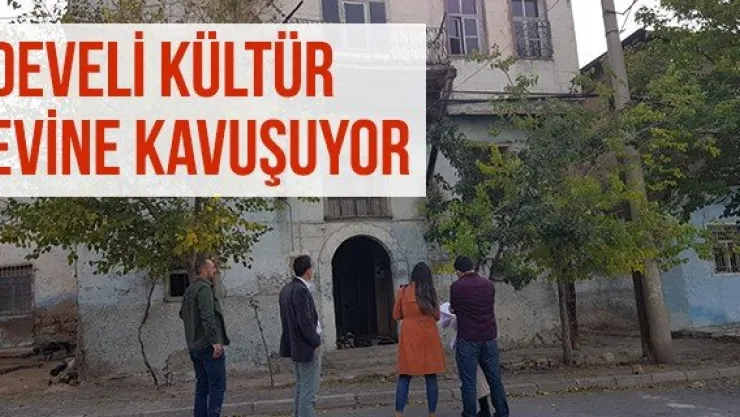 Develi Kültür Evine Kavuşuyor