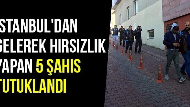 İstanbul'dan Gelerek Hırsızlık Yapan 5 Şahıs Tutuklandı