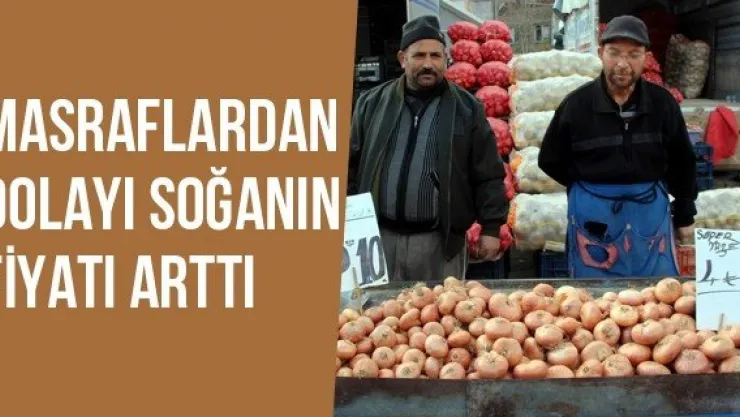 Masraflardan Dolayı Soğanın Fiyatı Arttı